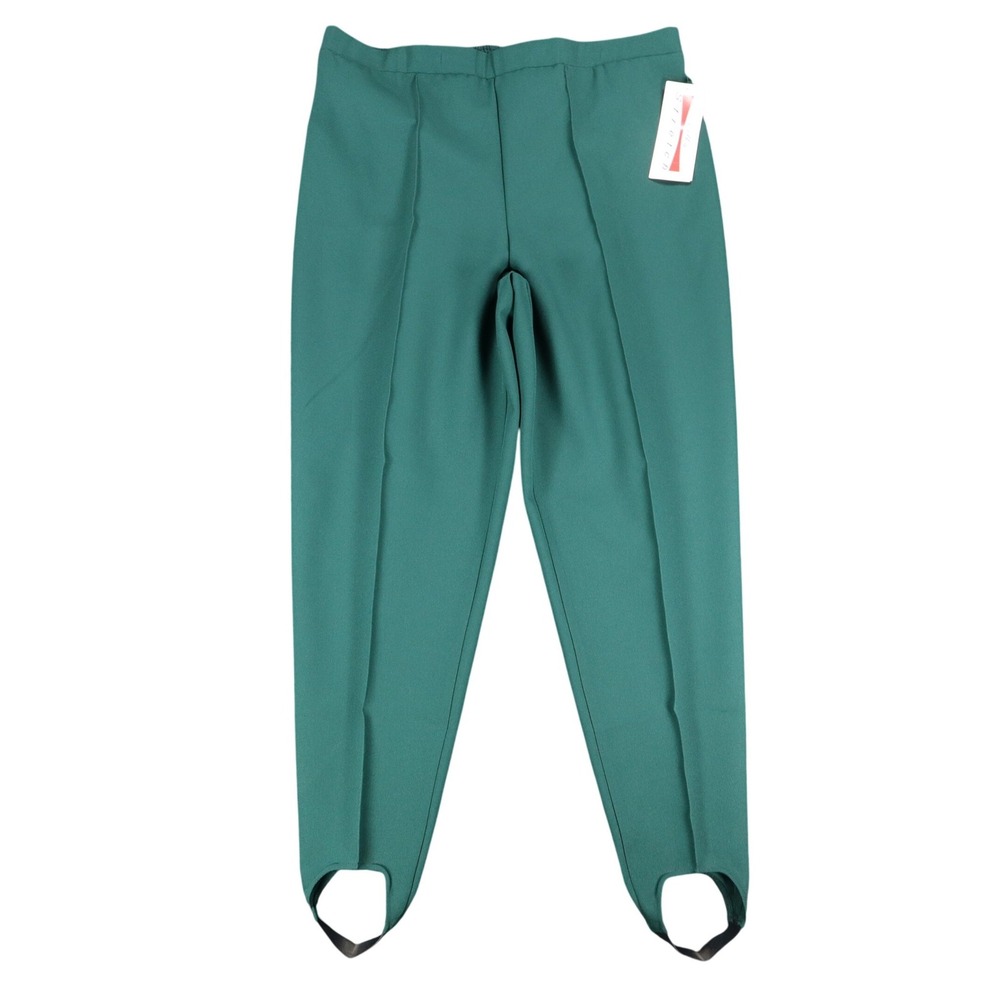 Donnkenny Stirrup Pants Womens 20 Vintage 90s Evergreen Silky Stretch USA